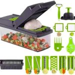16-in-1 Multifunctional Vegetable Cutter & Chopper with Container – BPA-Free, Easy to Use, Ideal for Pakistani Kitchens