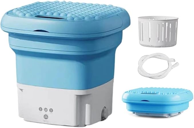 Mini Portable Washing Machine with Dryer – Compact & Foldable