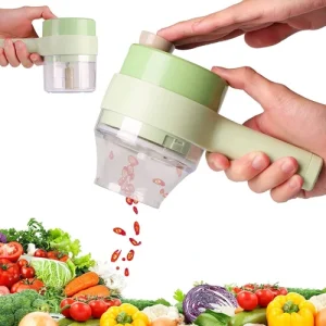 5-in-1 Powerful Handheld Electric Vegetable Cutter