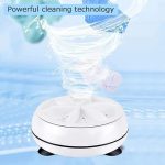 Mini USB Portable Washing Machine – Compact Ultrasonic Turbine Washer for Travel, Baby Clothes, Underwear & Socks