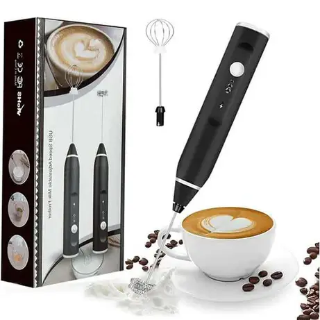 USB Rechargeable Milk Frother & Mixer – Fast Foam Maker