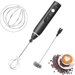 Wake Up to Magic! Rechargeable 2-in-1 Milk Frother & Mixer - Perfect Coffee Foam, Fluffy Eggs, Hot Chocolate - Fast Whisking, Quick Clean