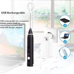 Wake Up to Magic! Rechargeable 2-in-1 Milk Frother & Mixer - Perfect Coffee Foam, Fluffy Eggs, Hot Chocolate - Fast Whisking, Quick Clean