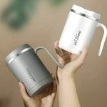 500 ml Insulated Stainless Steel Travel Mug – Leak‑Proof with Handle