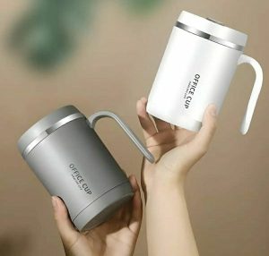 500 ml Insulated Stainless Steel Travel Mug – Leak‑Proof with Handle