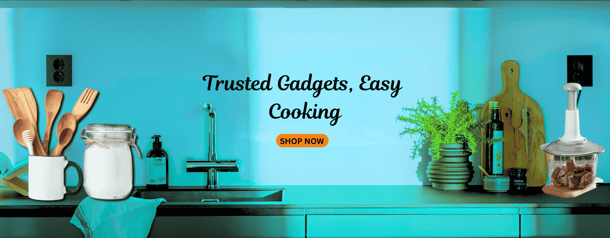 Kitchen Tools Banner -Touchtoshop