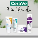 Ultimate CeraVe 4‑in‑1 Skincare Kit – Cleanser, Serum, Sunblock, Night Cream