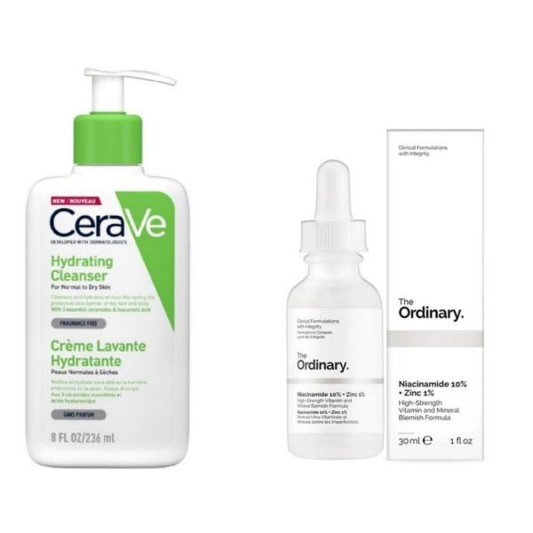 Ultimate CeraVe Hydrating Cleanser 236 ml + Niacinamide Serum 30 m