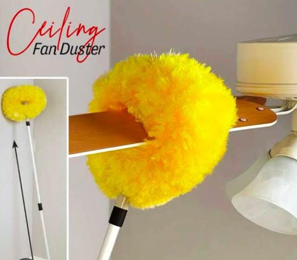 Microfiber Ceiling Fan Duster – 48-Inch Extendable Stick | Washable, Retractable Cleaning Brush for Home Use – Make Cleaning Easy & Stress-Free