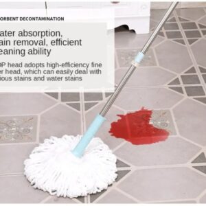 360° Spin Mop with Bucket – Microfiber Self-Wringing Deep Cleaning Mop for Home & Kitchen