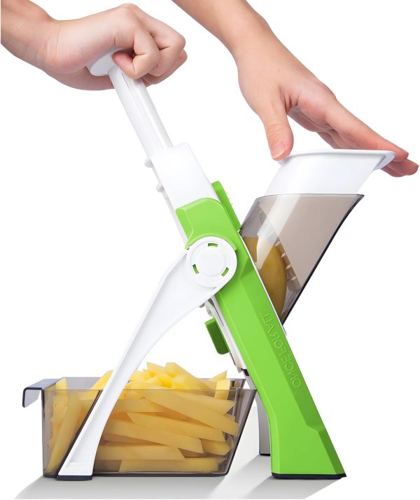 4-in-1 Drum Vegetable Cutter – Multi-Function Manual Slicer, Grater & Shredder for Kitchen Use (Random Color)