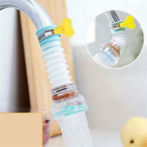 Kitchen Shower Water-Saving Sink Tap Extender with Splash Filter & Clip Nozzle