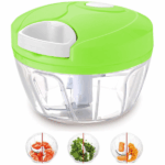 Manual Speedy Hand Pull Chopper – Food Cutter & Blender for Onions, Vegetables, Nuts (Random Color)