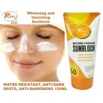 Rivaj SPF 60 Sunblock – Whitening & Vanishing Cream for All Skin Types (150ml)