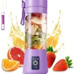 Rechargeable Portable Mini Juicer Blender – 6 Blades, 380ml Outdoor Juicing Cup With Box