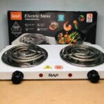 RAF Electric Stove – Dual Coil Burner, Fast Heating & Easy-to-Clean Portable Cooktop